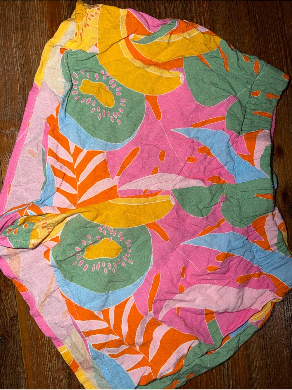 Show Me Your Mumu Women’s Small Tropical Fruit Print Shorts Made in USA